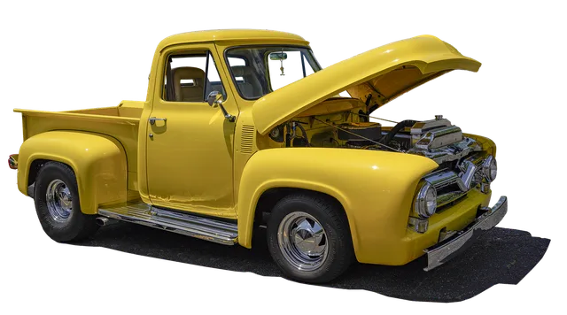yellow truck, pick-up truck, classic pickup truck, vintage vehicle, transportation, under the hood, cutout. 8 junk removal forces worth planning around, and how to check them locally
