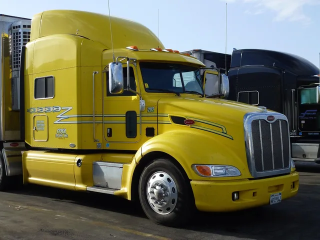 usa, transport, vehicle, truck, tractor, america, truck american, car park, yellow, truck, truck, truck, truck, truck. The licences behind a legal junk removal business